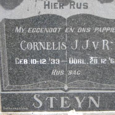 STEYN Cornelis J.J.v.R. 1933-1961
