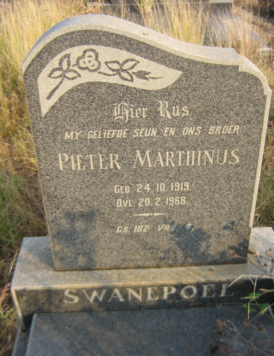 SWANEPOEL Pieter Marthinus 1919-1968