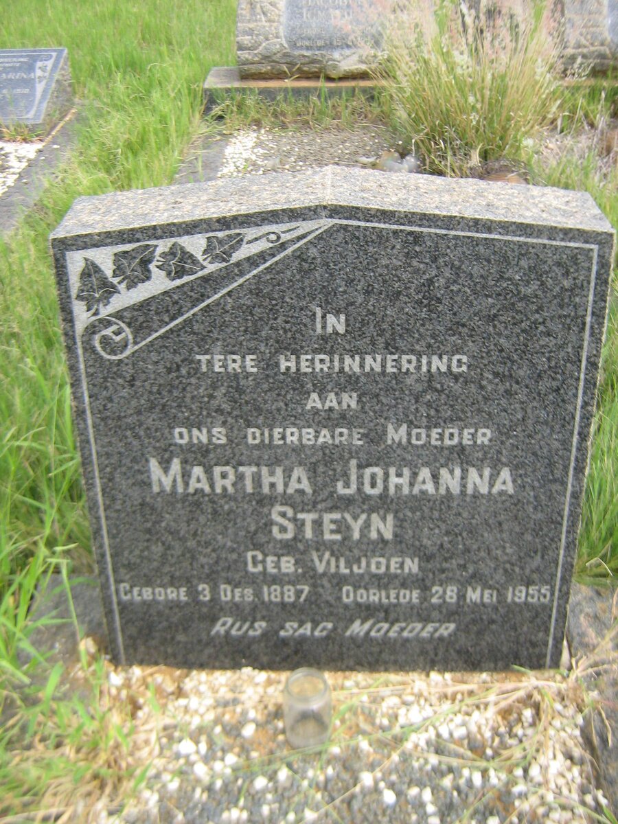 STEYN Martha Johanna nee VILJOEN 1887-1955