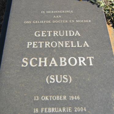 SCHABORT Getruida Petronella 1946-2004
