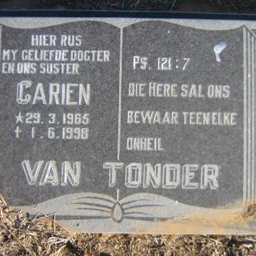 TONDER Carien, van 1965-1998