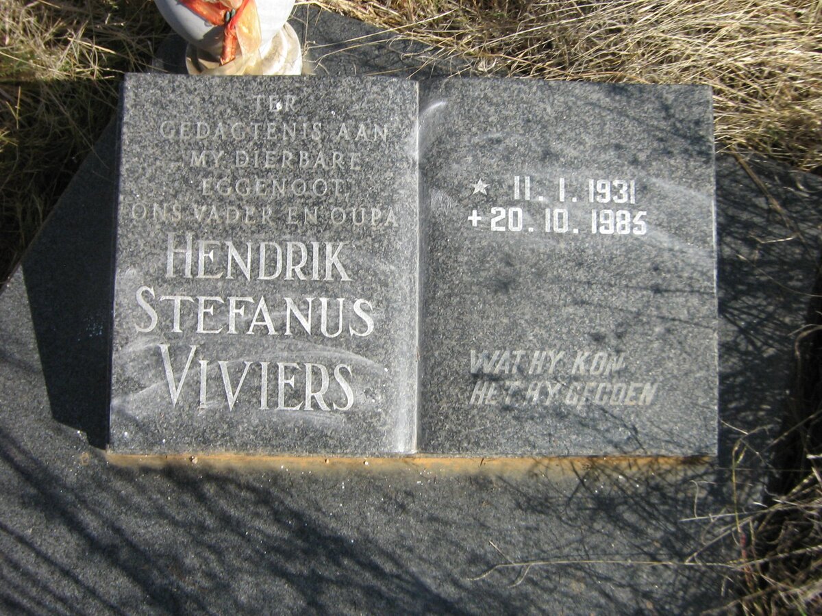 VIVIERS Hendrik Stefanus 1931-1985