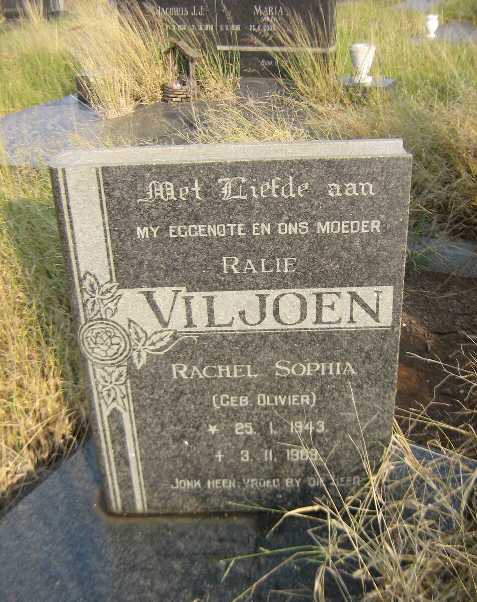 VILJOEN Rachel Sophia nee OLIVIER 1943-1969