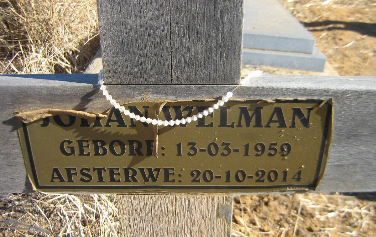 WELMAN Johan 1959-2014