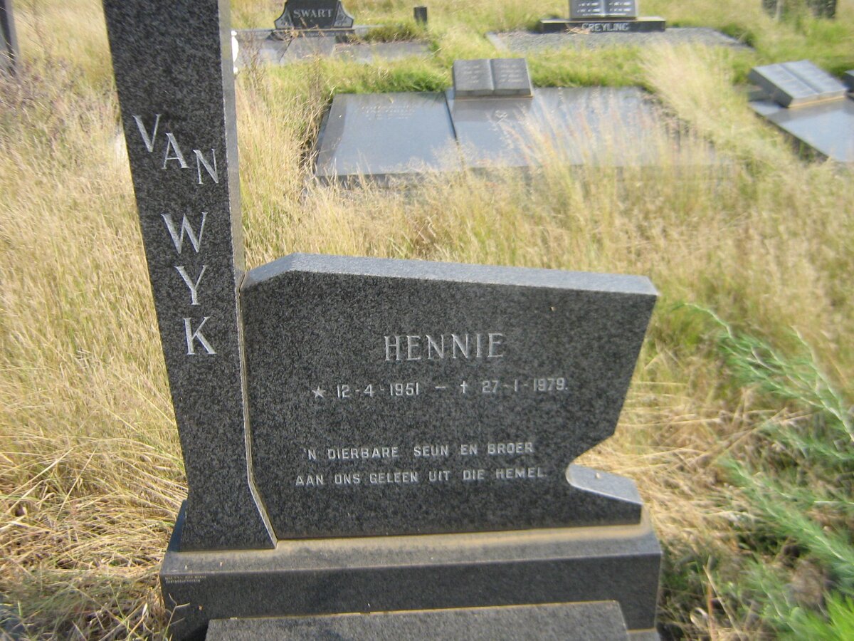 WYK Hennie, van 1951-1979