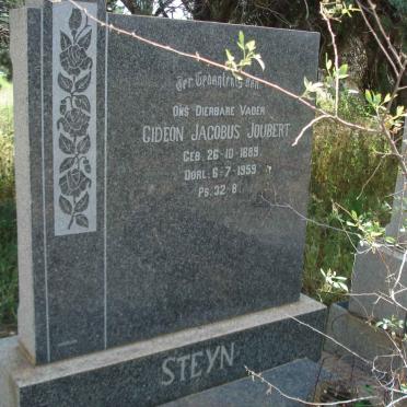 STEYN Gideon Jacobus Joubert 1889-1959