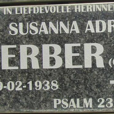 GERBER Susanna Adriana nee KLEYN 1938-2005