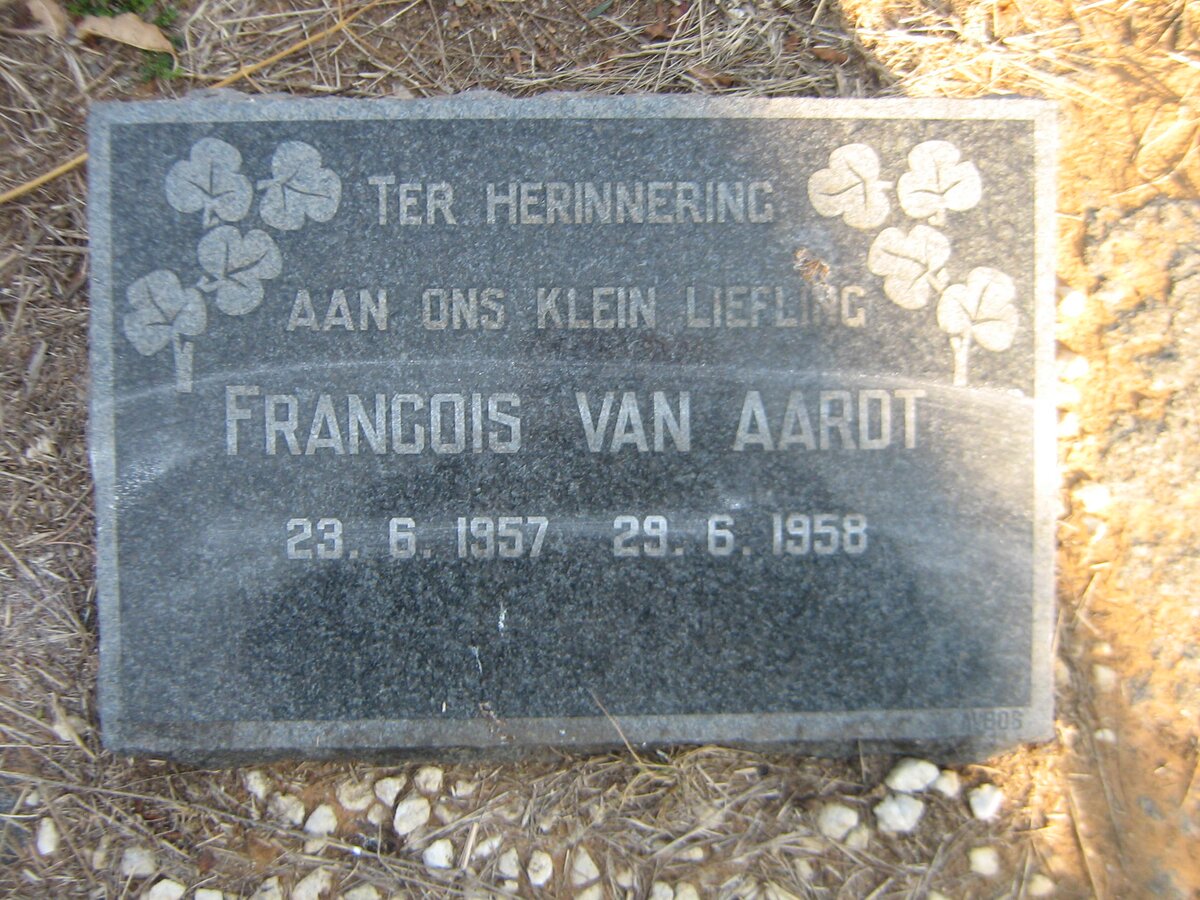 AARDT Francois, van 1957-1958