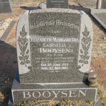 BOOYSEN Elizabeth Margaretha Cornelia nee BLOEM 1909-1987