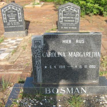 BOSMAN Carolina Margaretha 1918-1993