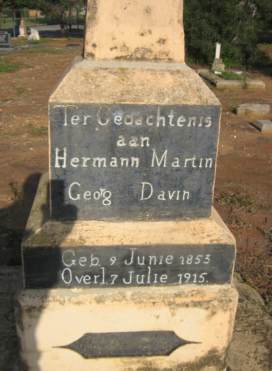 DAVIN Hermann Martin Georg 1853-1915