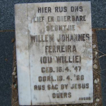 FERREIRA Willem Johannes 1947-1960