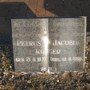 KRUGER Petrus Jacobus 1877-1960