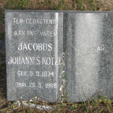 KOTZE Jacobus Johannes 1874-1968