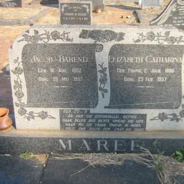 MAREE Jacob Barend 1882-1957 &amp; Elizabeth Catharina FOURIE 1886-1957