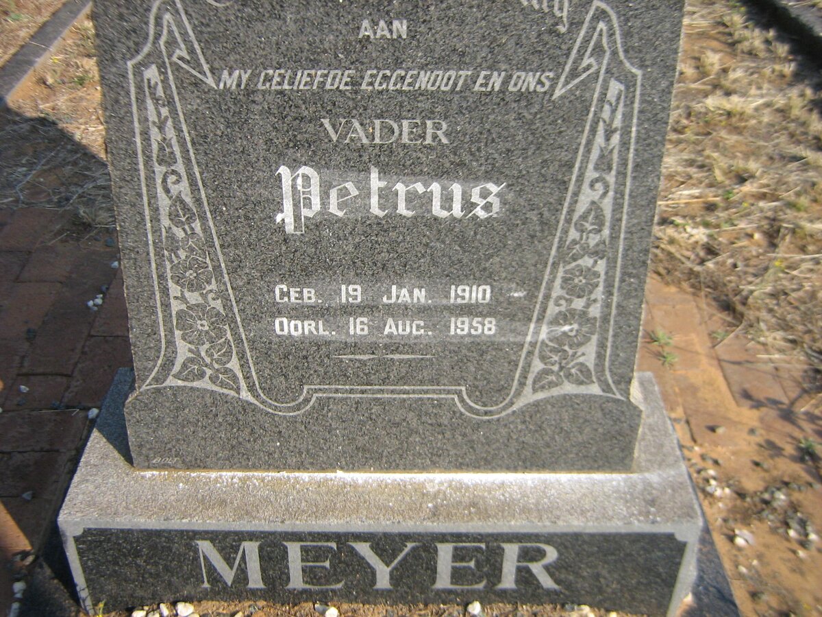 MEYER Petrus 1910-1958