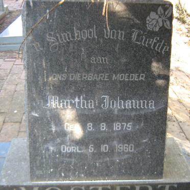 MOSTERT Martha Johanna 1875-1960