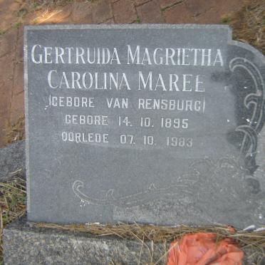 MAREE Gertruida Magrietha Carolina nee VAN RENSBURG 1895-1983