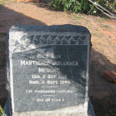 MEIRING Marthunis Johannes 1918-1940