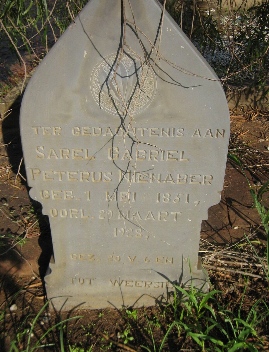 NIENABER Sarel Gabriel Peterus 1851-1928