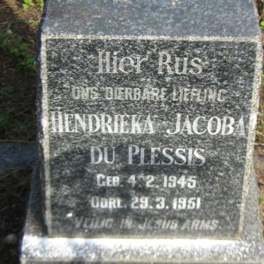 PLESSIS Hendrieka Jacoba, du 1945-1951