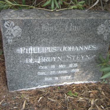 STEYN Phillipus Johannes de Bruyn 1875-1969