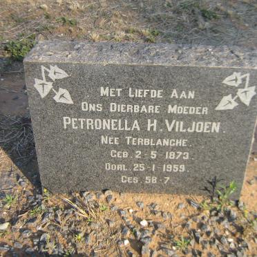 VILJOEN Petronella H. nee TERBLANCHE 1873-1959