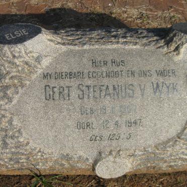 WYK Gert Stefanus, van 1907-1947