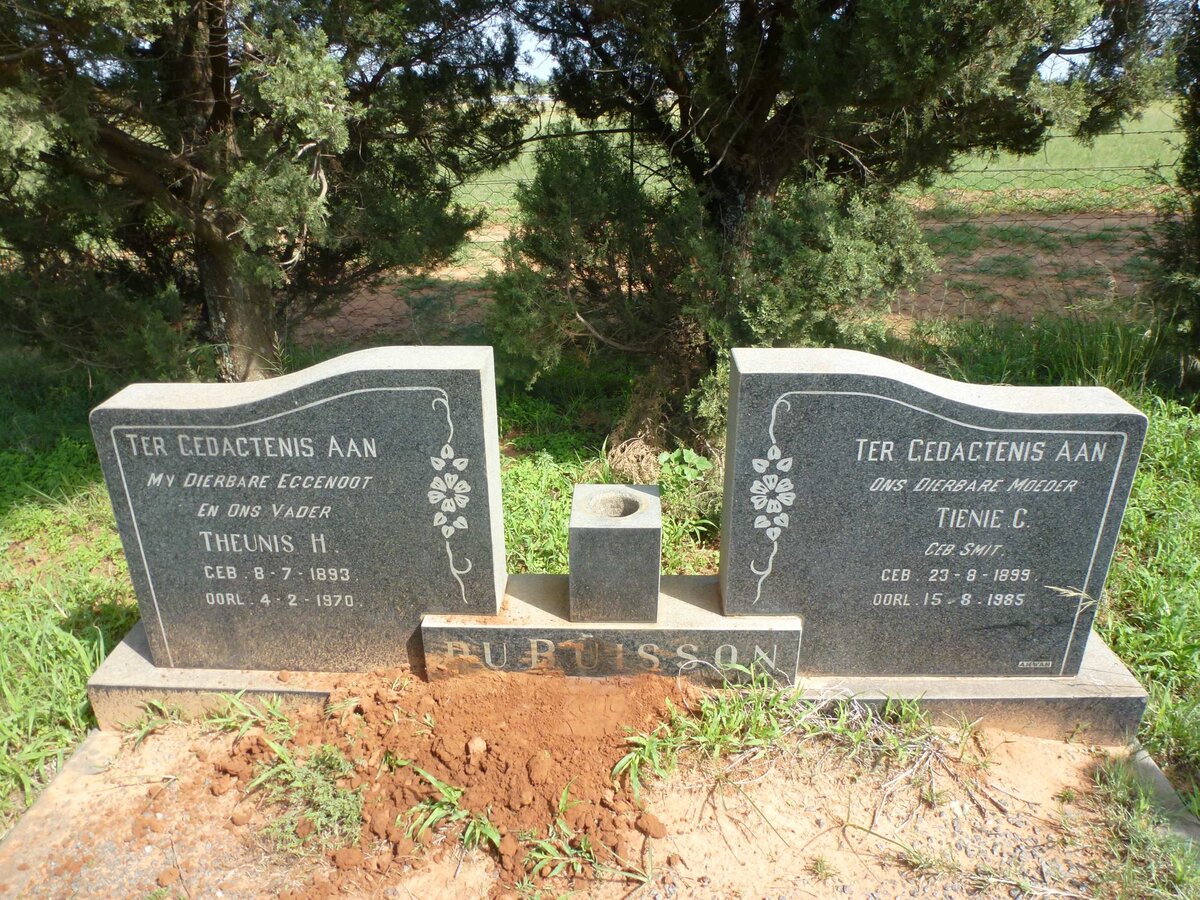 BUISSON Theunis H., du 1893-1970 &amp; Tienie C. SMIT 1899-1985