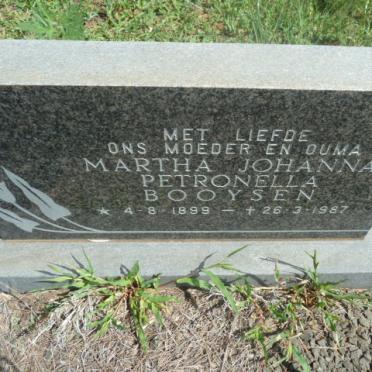 BOOYSEN Martha Johanna Petronella 1899-1987