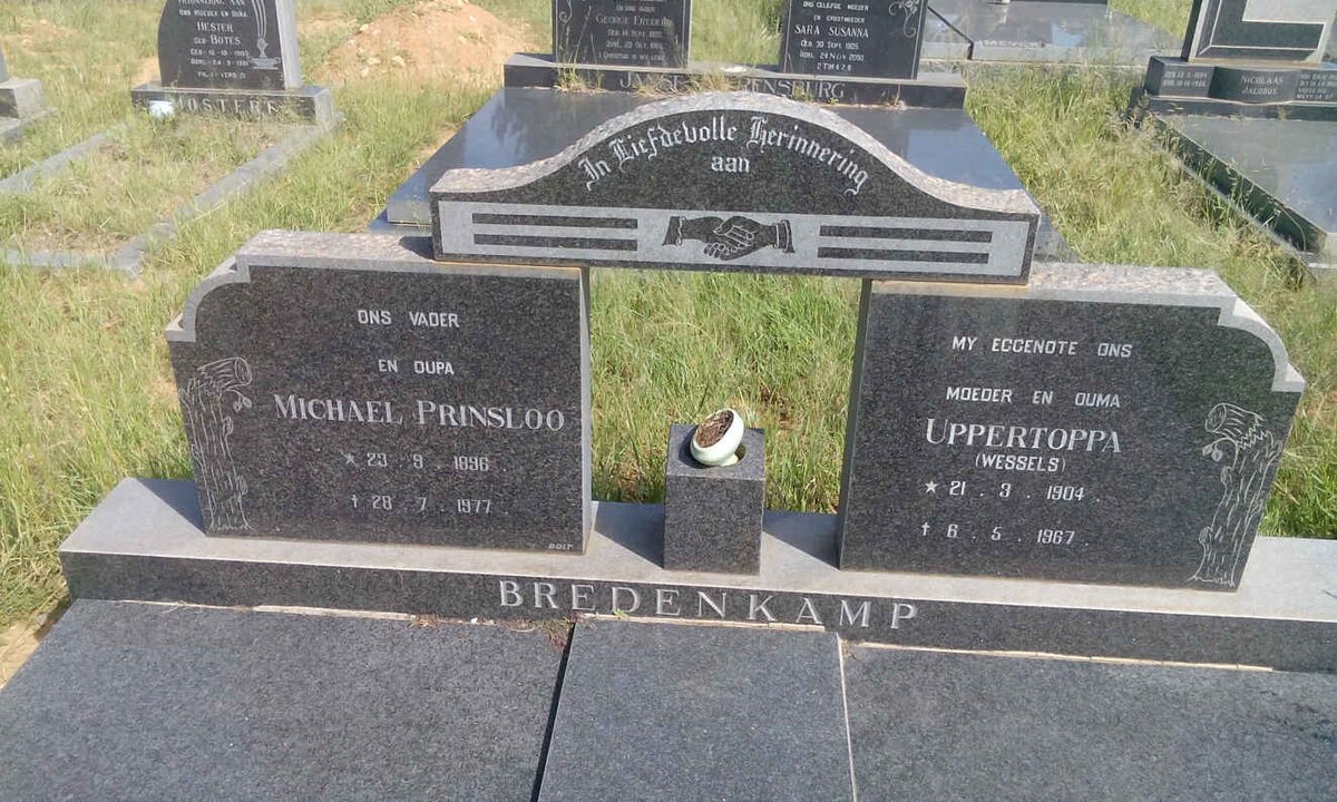 BREDENKAMP Michael Prinsloo 1896-1977 &amp; Uppertoppa WESSELS 1904-1967