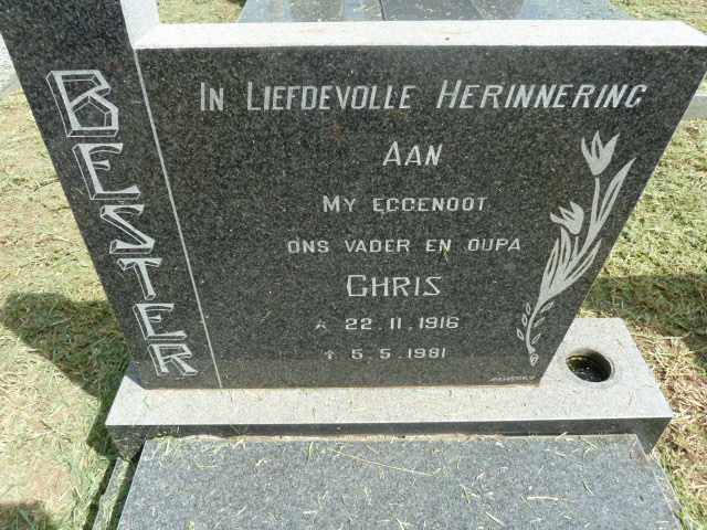 BESTER Chris 1916-1981