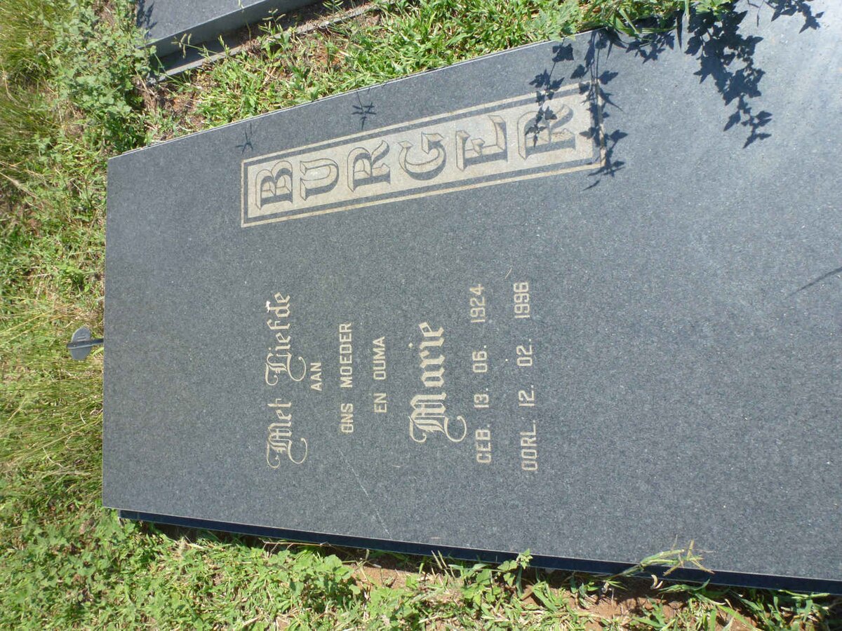 BURGER Marie 1924-1996