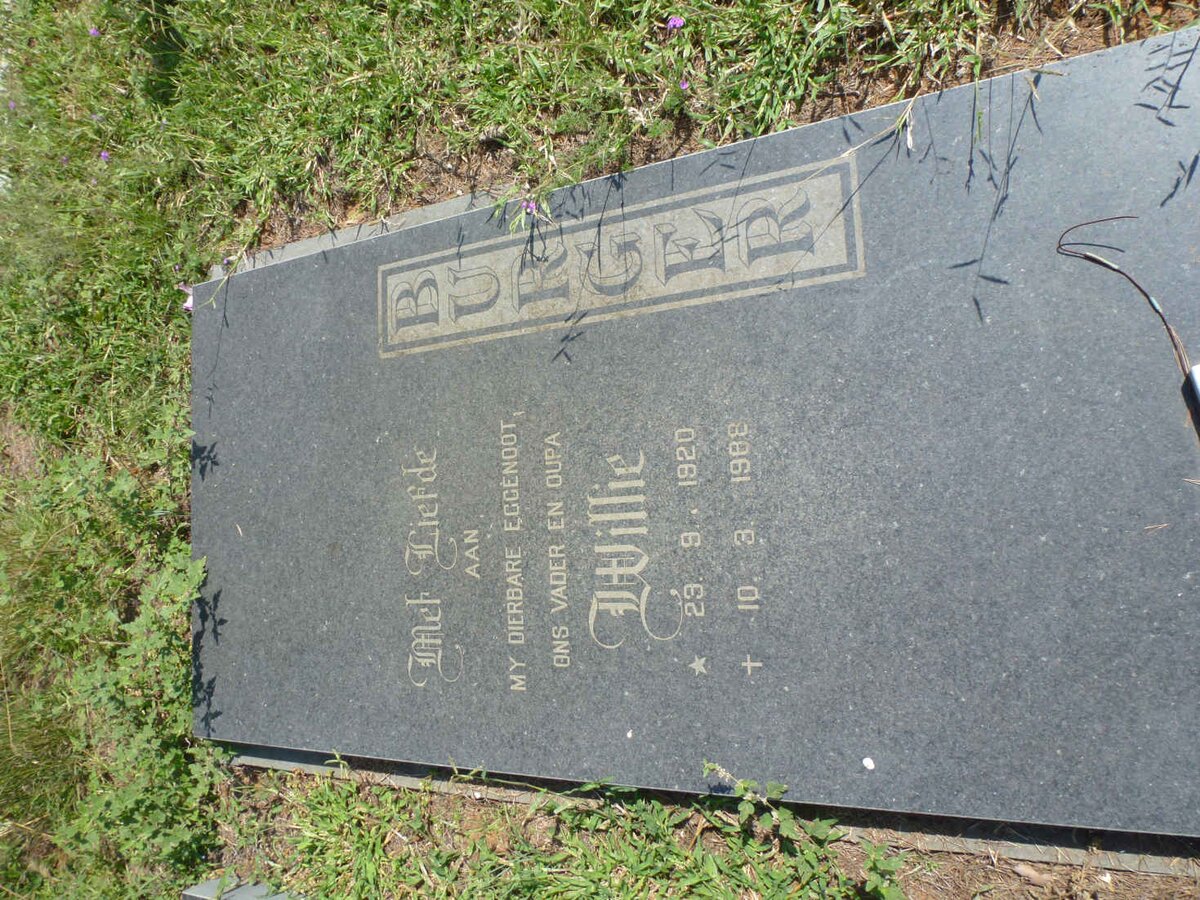 BURGER Willie 1920-1988