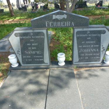 FERREIRA Salman Vermaak 1909-1994 &amp; Johanna BEYERS BOTHA 1915-1984