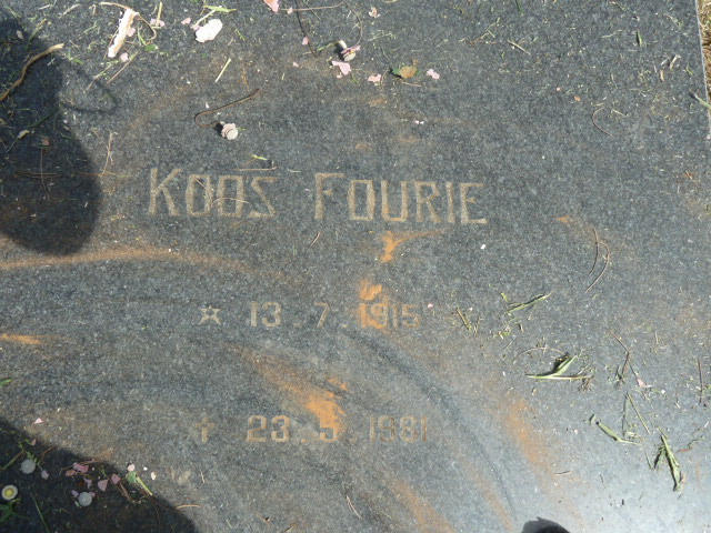 FOURIE Koos 1915-1981