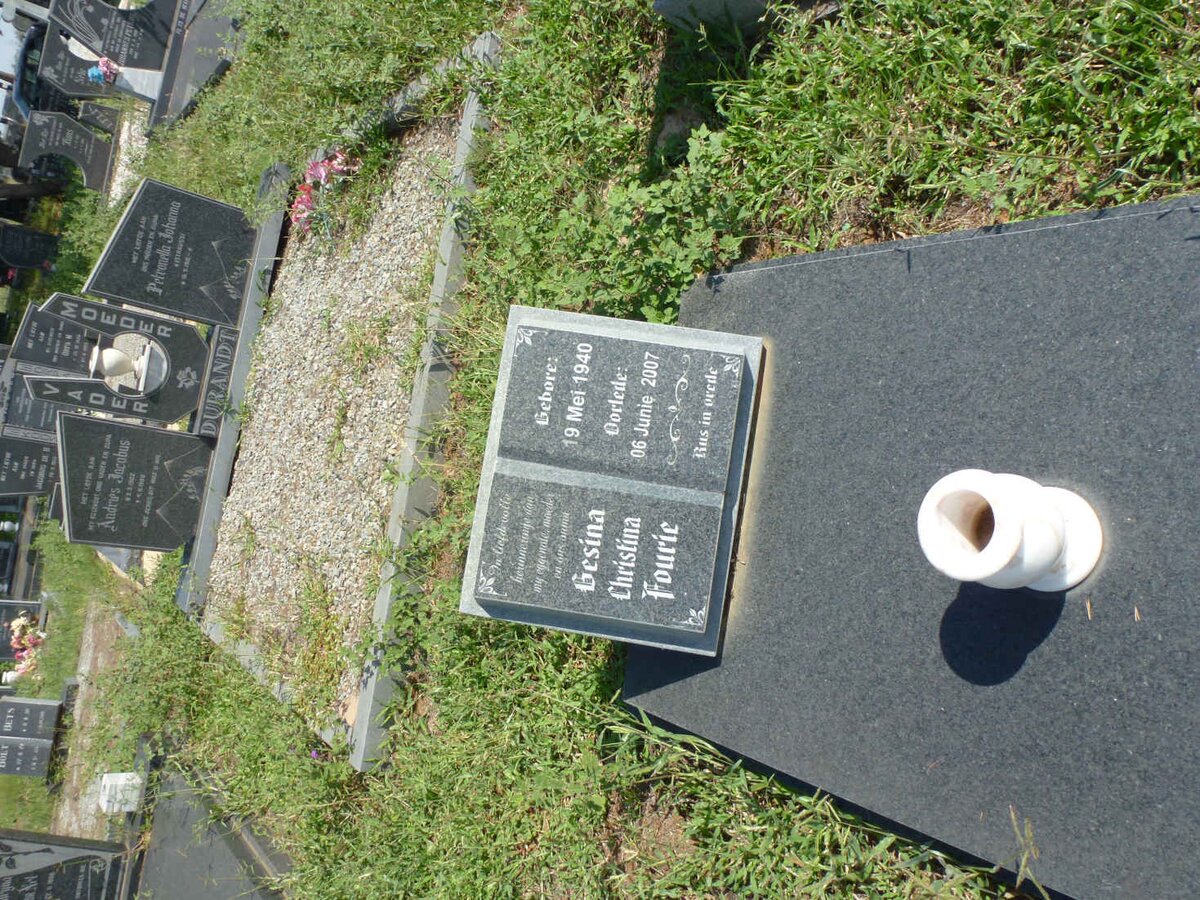 FOURIE Gesina Christina 1940-2007