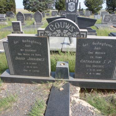 GOUWS David Johannes 1897-1973 &amp; Catharina S.P. COETZEE 1899-1993
