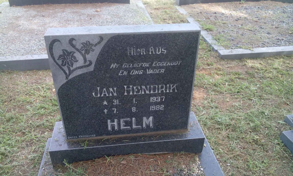 HELM Jan Hendrik 1937-1982