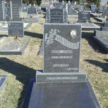 HEERDEN Barend Jacobus, van 1924-1963