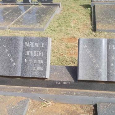 JOUBERT Barend B. 1891-1976 &amp; Francina E. 1898-1984