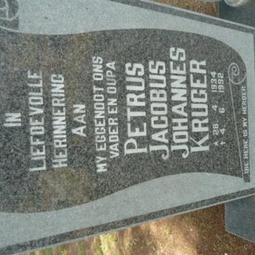 KRUGER Petrus Jacobus Johannes 1934-1992