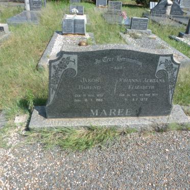 MAREE Jakob Barend 1873-1965 &amp; Johanna Adriana Elizabeth DU TOIT 1879-1973