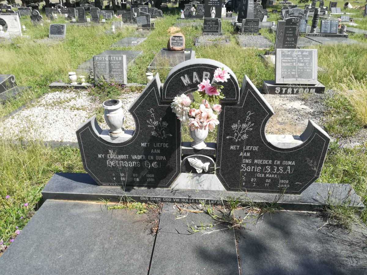 MARÉ H.G. 1908-1991 &amp; S.F.S.A. MARX 1908-2000