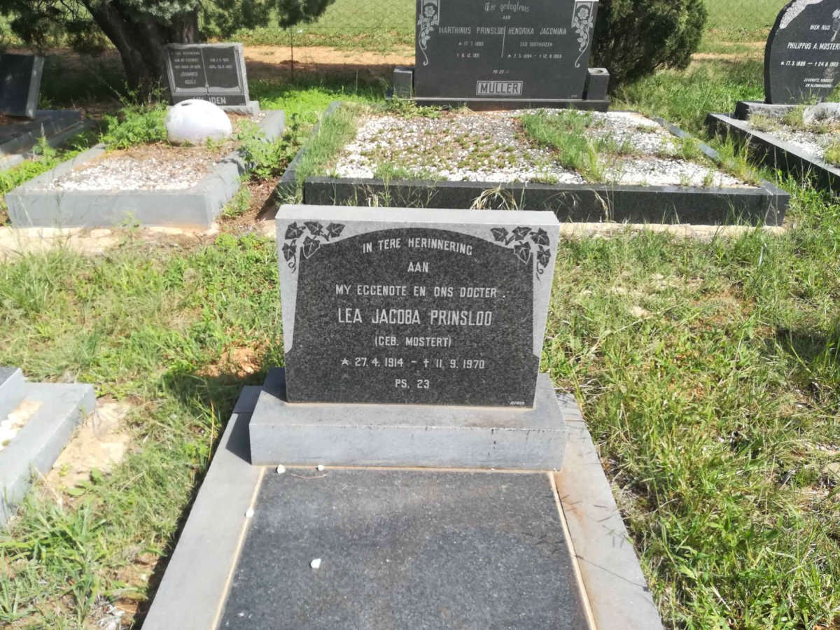 PRINSLOO Lea Jacoba nee MOSTERT 1914-1970