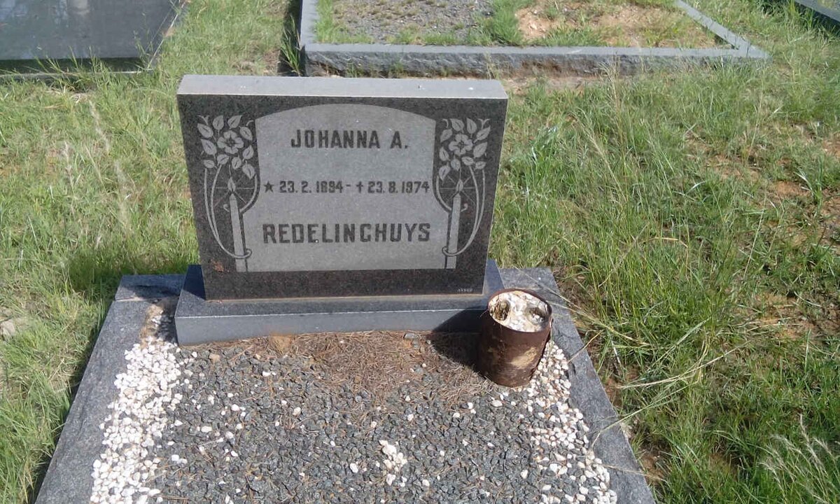 REDELINGHUYS Johanna A. 1894-1974