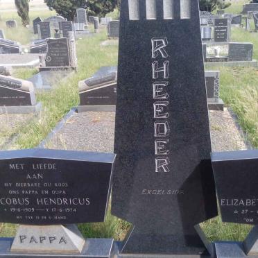 RHEEDER Jacobus Hendricus 1909-1974 &amp; Elizabeth Catharina BORNMAN 1919-1996