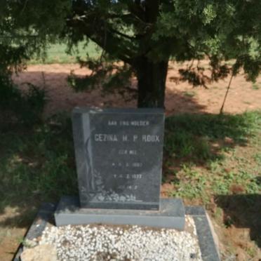 ROUX Gezina M.P. nee NEL 19??-1977