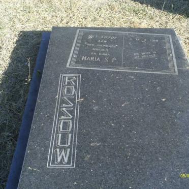 ROSSOUW Maria S.P. 1918-