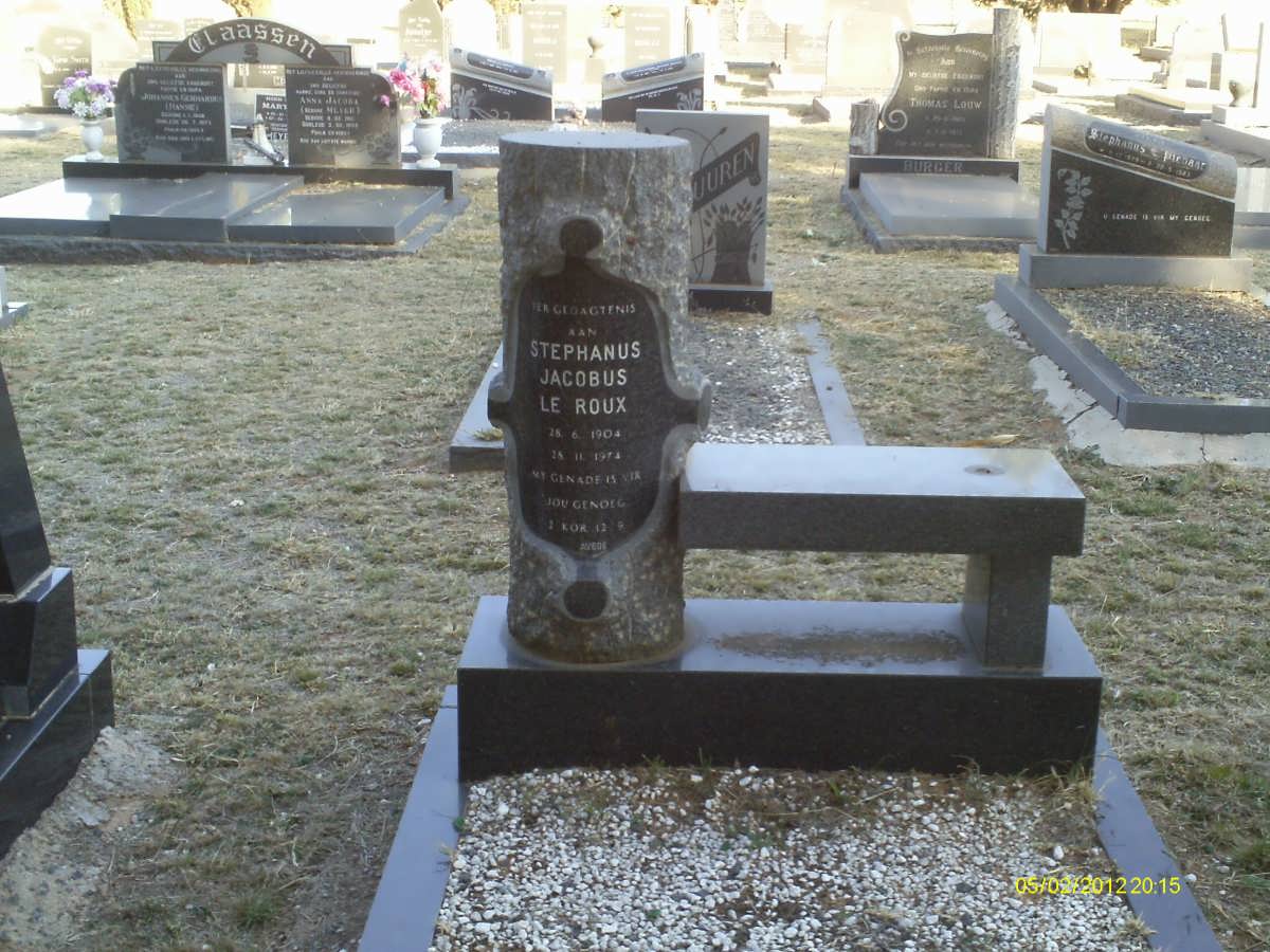 ROUX Stephanus Jacobus, le 1904-1974